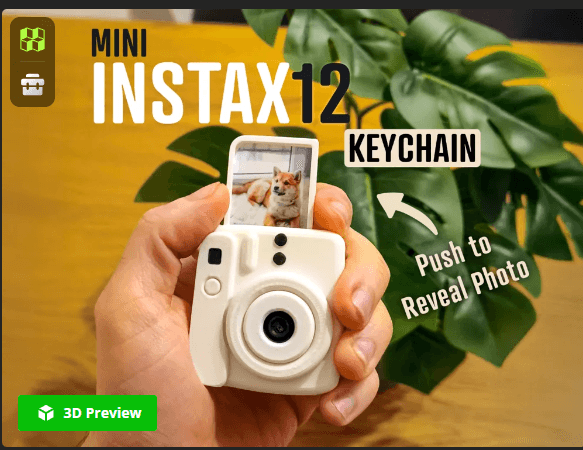 Mini Instax 12 keychain