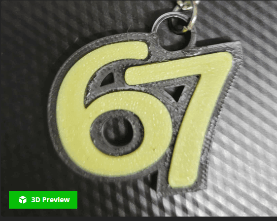 67 keychain